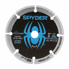 Diamond Bite 3 in Cut-Off Wheel 3/8 in Arbor Spyder 14003