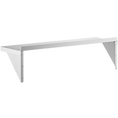 12″W x 48″L Stainless Steel Heavy Duty Kitchen Overshelf Solid Wall Mount Shelf
