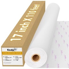 Koala Sublimation Paper Roll 17 inch 110 feet Inkjet Heat Transfer 17x110ft