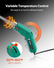 Hot Knife Foam Cutter, 200W Electric Foam Cutting Tool, 122℉ – 932℉ Adjustable S