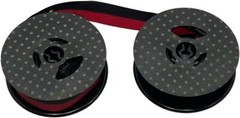FJA Universal Typewriter Ribbon on Custom 2″ Spool x 1/2 Inch BLACK/RED INK