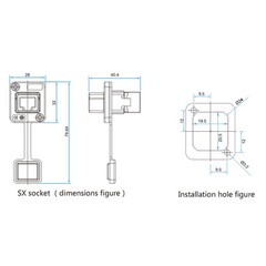 CNLINKO Ethernet Connector RJ45 Socket Panel Mount Outdoor Waterproof IP67 Metal