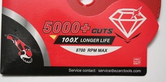 Ezarc Diamond Cutting Wheel 7” Inch for Metal, Cut off Wheel with 5000+ Cuts
