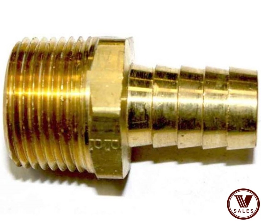 FACTORY NEW! 3/4″ Hose Barb x 3/4″ Male NPT Brass Fitting 102-1212C