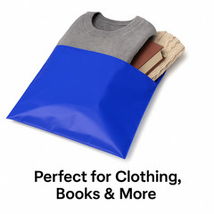 Blue Plastic Mailing Bags Poly Mailers Self Seal Shipping Envelopes – All Sizes