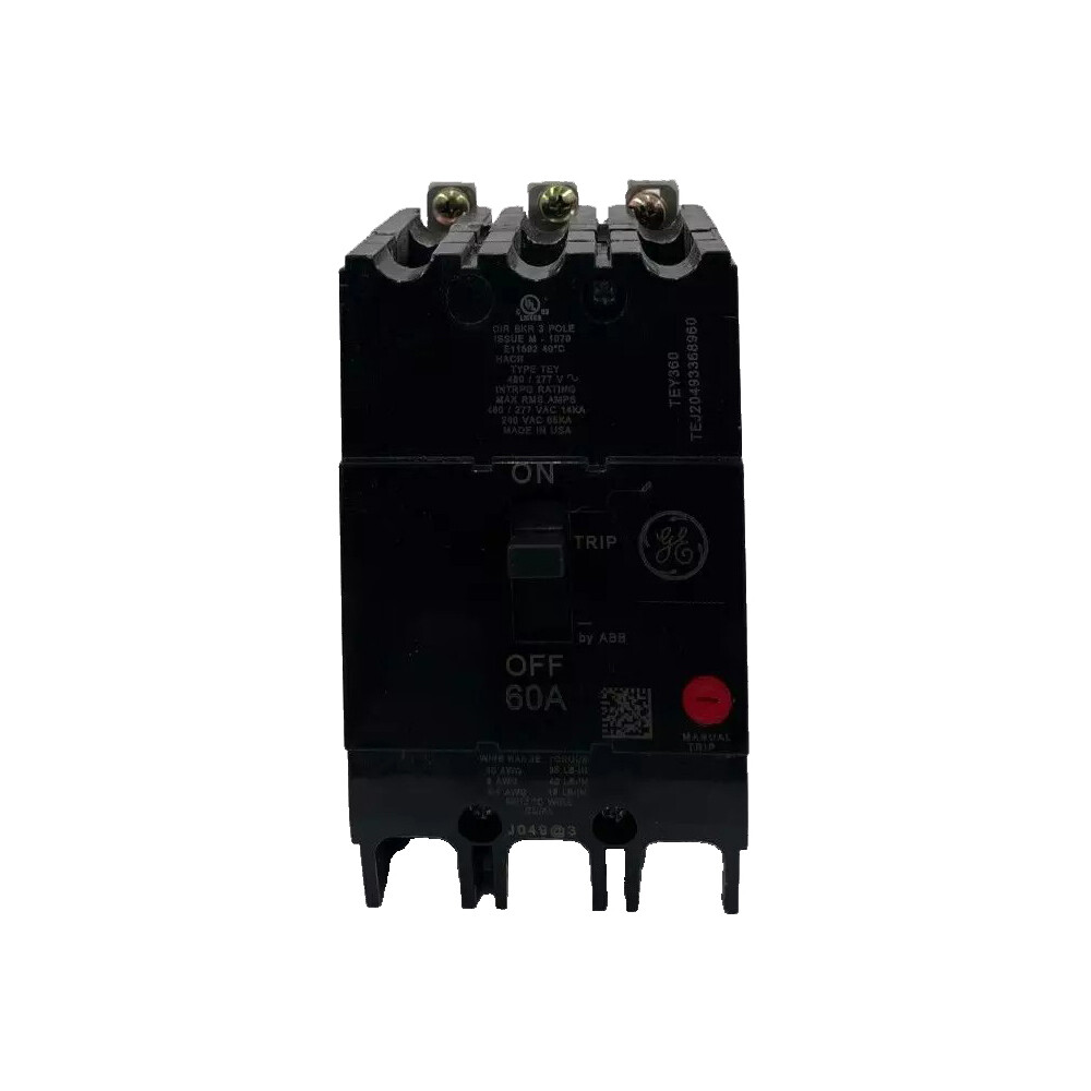 NIB – GE – TEY360 – Tey 3 Pole 60A Circuit Breaker
