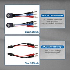104PCS Automotive Multimeter Test Lead Kit Electrical Test Leads Auto Diagnostic