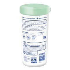 Wet Ones Hand and Face Wipes, Sensitive Skin, 40 Count (Pack of 6), White