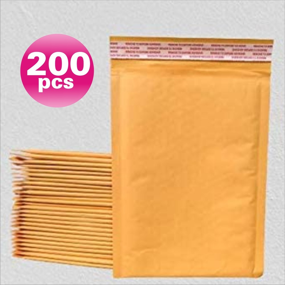 Yens® 200 #4 Kraft Bubble Padded Envelopes Mailers Inner 9.5 X 13.5