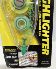 Tombow Mono Dry Highlighter Fluorescent Yellow 1/6” x 236” NOS