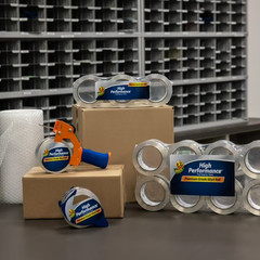 Duck Brand HP 260 Clear Acrylic Packing Tape, 1.88 in. x 60 yards, 8 Rolls, 480