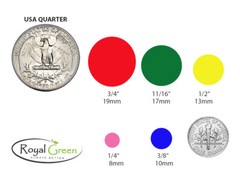 Dots Stickers Color Coding ~5/8 Inch 17mm Small Round Circular Labels