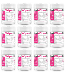 CaviWipes XL Surface Disinfectant Towelettes 160 Canister- Case of 12, 13-1150