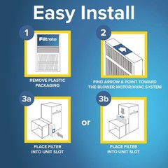 Filtrete 20x20x4 AC Furnace Air Filter, MPR 1000, MERV 11, 20x20x4, White