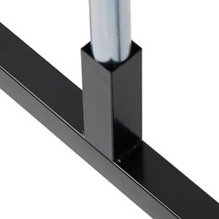 Clothing Clothes Rack Z-Truck Rolling Locking Casters 68″ x 36″ Single Rail