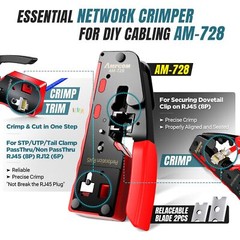 Ethernet Crimping Tool Kit 10in1 Pass Through Rj45/rj11 Network Tool Kit With Rj