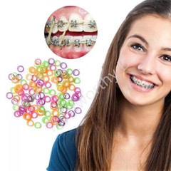 Dental Orthodontic Super Elastics Rubber Bands Ties Ligatures Color 2.5OZ 6.5OZ