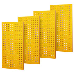4 Pack Metal Pegboard Panels 24″ x 12″ Heavy Duty Steel Pegboard Wall Organizer