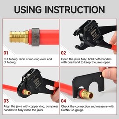 Angle Head F1807 PEX Pipe Crimping Tool for Copper Rings