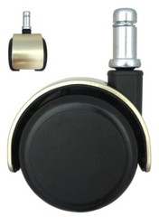 2″ Brushed Brass Hard Floor Chair Caster – Set of 5 – R-S5546-5/Bag