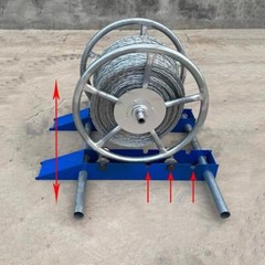 Heavy Duty Cable Drum Roller Stand Cable Reel Dispenser for reels 11.8-47.2″ OD
