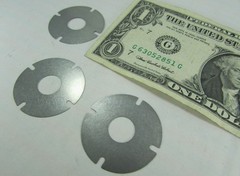 Lot 50 Thin Steel Shim/Spacer Washers 1.437″ OD x .473″ ID x .006″ Valving Disc