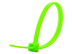 Secure 4 Inch Neon Green 18 lb Miniature Nylon Cable Tie – 4 Inch,