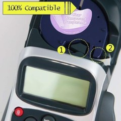 Dymo4 PK 16952 LetraTag Refills Compatible Clear Label Tape Label Maker 12mm LT