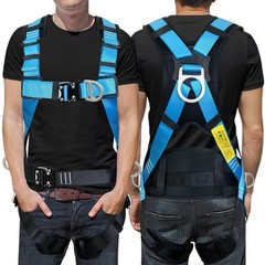 Adjustable Full Body Fall Protection Safety Harness(31 Inches- 47 Inches)