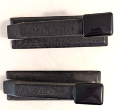 2 Vintage Bostitch Textured Black Metal Staplers Made in USA