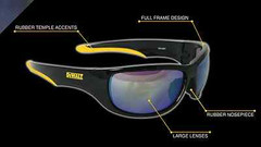 DeWalt DPG94-9C Dominator Safety Glasses, Indoor/Outdoor Lens