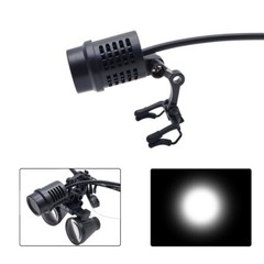 50000 LUX LED Headlight Spotlight for Dental Loupes w/ Clips Rechargeable Power