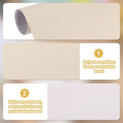4PCS 40″x16″ Bookbinding Cloth Dark Brown/Brown/Orange/Beige