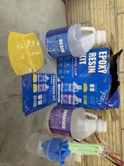 NEW JTDO Epoxy Resin Kit Crystal Clear Conforms To ASTM D4236 1 Gallon (128oz)