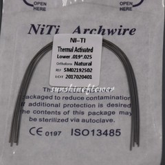 Dental Orthodonic Niti Heat Thermal Activated Rectangular Ovoid/Square/Natural