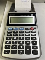 Canon Palm Printer P1-DH V 12 Digit Printing Calculator and Tape-No Adapter