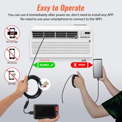 Industrial Endoscope 1080P HD 4.3” LED Screen Borescope Inspection Snake Camera