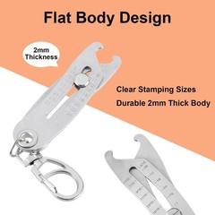 Bolt Head and Nut Size Catcher, Gauge SAE 5/16inch – 1inch and Metric 8mm – 2…