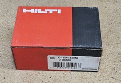 HILTI X-DNI 62MX 34386 – 62mm or 2-1/2” collated galvanized nails – 100 count