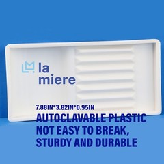White Instrument Tray & Drawer Organizer, Autoclavable Dental Tray Holder, Wa…