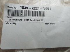 NCR 1639-K221 497-0476718 Serial Cable RJ11 to DB9 fits Radiant Systems CB10756