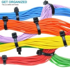 **FREE SHIPPING** – 500Pcs 14″ Heavy-Duty Zip Ties, 75LBS Strength, UV Resistant