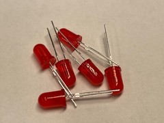 Flashing Blinking LEDs LED 5mm Red Blue Yellow Green QTY 12