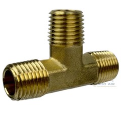 1/4″ x 1/4″ x 1/4″ NPT Male Equal Pipe Tee Brass 3 Way MNPT Fitting