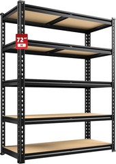 REIBII 5-Tier Heavy Duty Storage Shelves 2400LBS Capacity