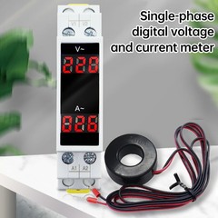 AC 80-500V 100A DIN Rail Ammeter Voltmeter Digital Display Voltage Current Meter