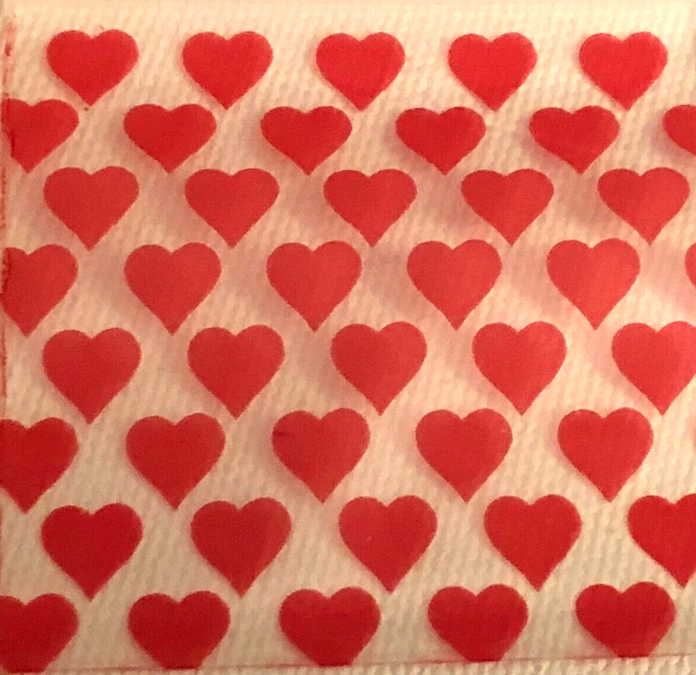 1000 SMALL BAGGIES 2020 2″ X 2″ MINI Resealable POLY DESIGNER BAGS RED HEARTS
