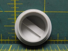 (Qty: 5) M25x1.5 Threaded Hole Closing Plug Polyamide Nylon Beige 1-1/4″ Cap Dia