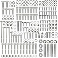 Stainless Steel Hex Bolt Kit for Ford 260 289 302 Engines – 228 Pcs Nuts & Bolts