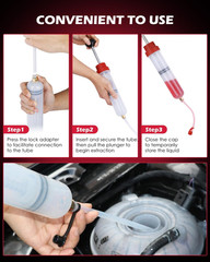 Fluid Extractor – 200Cc Multi-Purpose Syringe, Oil Suction Pump, Manual Extracti